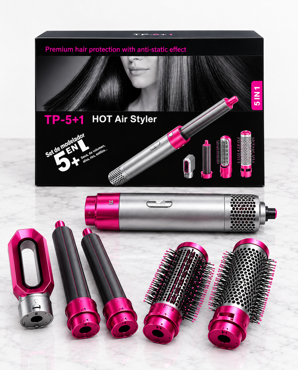 TP-5+1 Hot Air Styler Cepillo 5 en 1